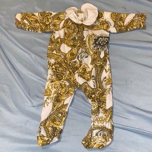 Newborn Versace onesie | size: 0-3 months